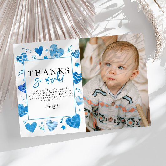 Hartbreker Kids Foto Verjaardagsfeestje Bedankt