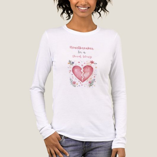 Hartbreker op een Goede Manier — T-shirt met Lange (Voorkant volledig)