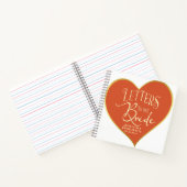 Hartbrieven aan de bruid Bachelorette gastenboek Notitieboek (Binnen)