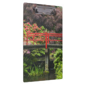 Hartbrug met bloeiende rododendrons, klembord (Rechts)