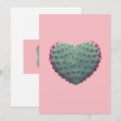 Hartcactus Feestdagenkaart (Voorkant / Achterkant)