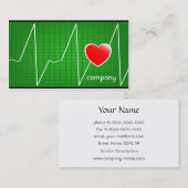 Hartcardiogram Medische diensten Visitekaartje (Voorkant / Achterkant)