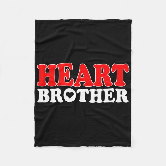 Hartchad-warrior broer, congenitale hartaandoening fleece deken (Voorkant)