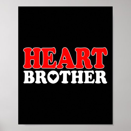 Hartchad-warrior broer, congenitale hartaandoening poster (Voorkant)