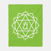 hartchakra | Anahata | Groene meditatie Fleece Deken (Voorkant)