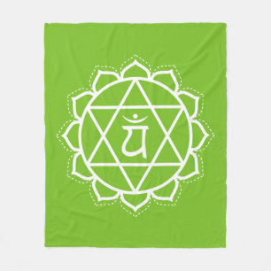 hartchakra   Anahata   Groene meditatie Fleece Deken