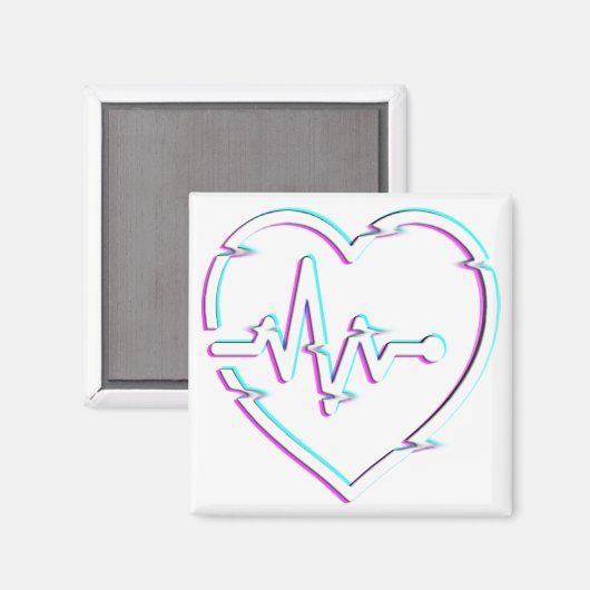 Hartcheck vierkante magneet (Voorkant / Achterkant)