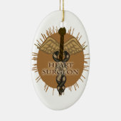 Hartchirurg Caduceus Keramisch Ornament (Rechts)