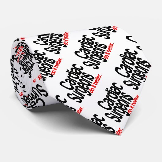 Hartchirurgen doen het beter stropdas (Opgerold)