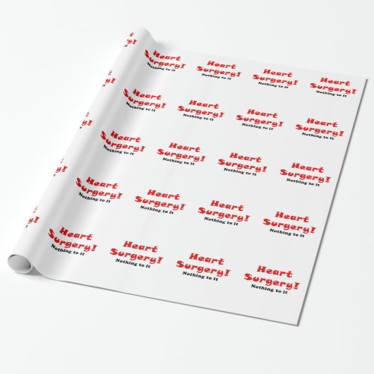 Hartchirurgie Cadeaupapier (Uitgerold)