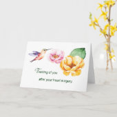 Hartchirurgie Denken aan jou Bloemen Kaart (Gele Bloem)