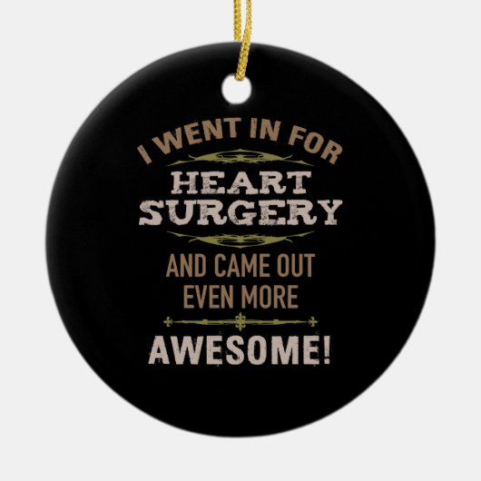 Hartchirurgie herstel Humor Keramisch Ornament (Voorkant)