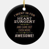 Hartchirurgie herstel Humor Keramisch Ornament (Achterkant)