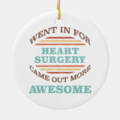 Hartchirurgie herstel Humor Keramisch Ornament (Achterkant)