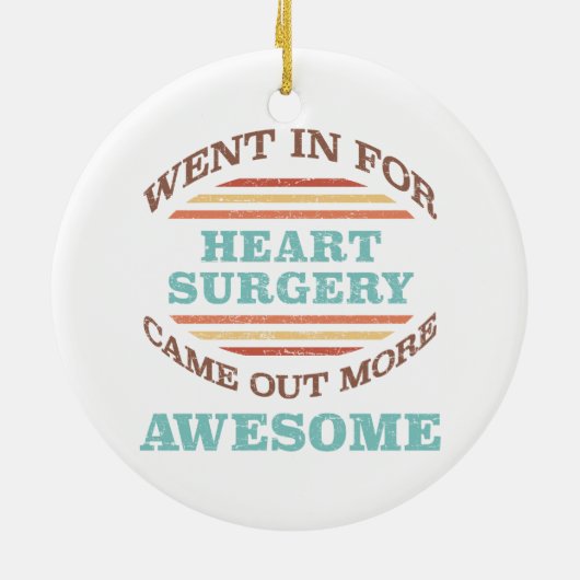 Hartchirurgie herstel Humor Keramisch Ornament (Achterkant)