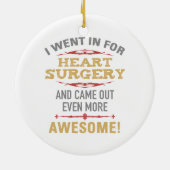 Hartchirurgie herstel Humor Keramisch Ornament (Achterkant)