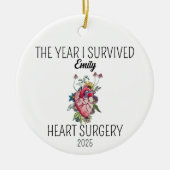 Hartchirurgie Ornament, Hart Warrior Christmas Keramisch Ornament (Voorkant)