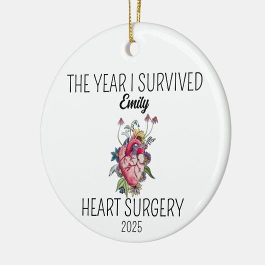 Hartchirurgie Ornament, Hart Warrior Christmas Keramisch Ornament (Links)