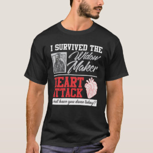 Hartchirurgie Overlevende weduwenmaker hartaanval T-shirt