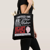 Hartchirurgie Overlevende weduwenmaker hartaanval Tote Bag (Dichtbij)