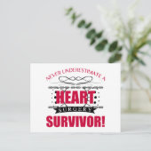 Hartchirurgie Survifeer Briefkaart (Staand voorkant)