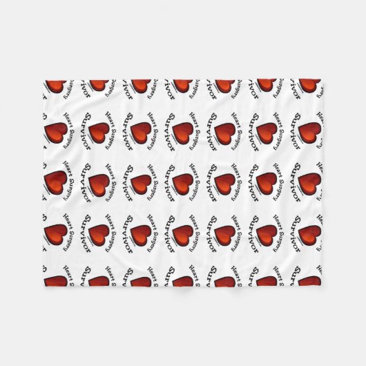 Hartchirurgie Survifeer Fleece Deken (Voorkant (Horizontaal))