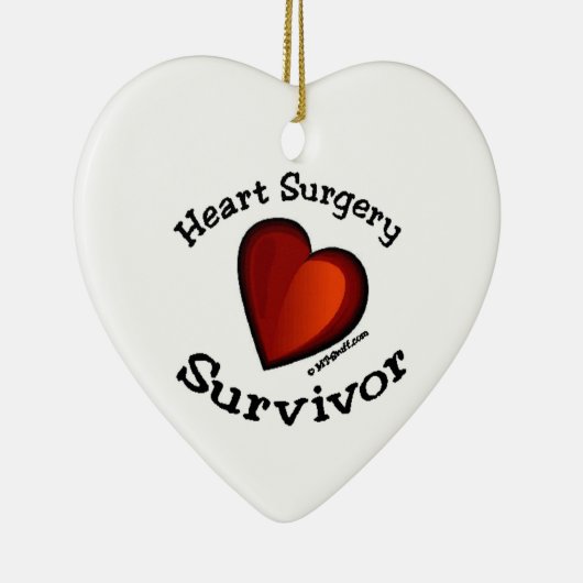 Hartchirurgie Survifeer Keramisch Ornament (Rechts)