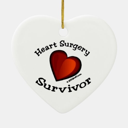 Hartchirurgie Survifeer Keramisch Ornament (Achterkant)