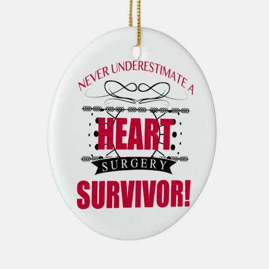 Hartchirurgie Survifeer Keramisch Ornament (Rechts)