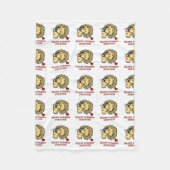 Hartchirurgie Survivor Lion Fleece Deken (Voorkant)