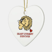 Hartchirurgie Survivor Lion Keramisch Ornament (Links)