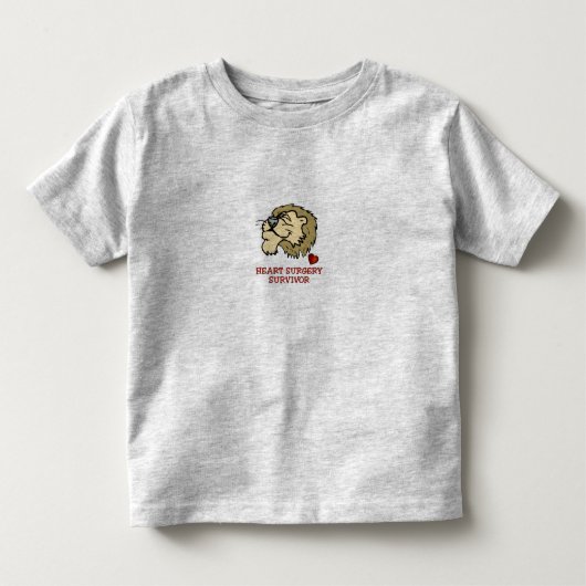 Hartchirurgie Survivor Lion Kinder Shirts (Voorkant)