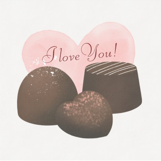 Hartchocolade gepersonaliseerd sticker (Voorkant)