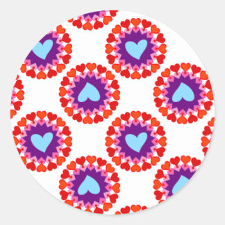 hartcirkelpatroon ronde sticker