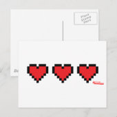 Hartcontainers - Gamer, geek videospelletjes Life Briefkaart (Voorkant / Achterkant)