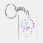 Hartcontrole acryl Sleutelhanger (Voorkant Links)