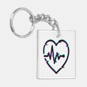 Hartcontrole acryl Sleutelhanger (Voorkant Links)