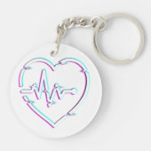 Hartcontrole acryl Sleutelhanger (Achterkant)