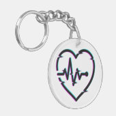 Hartcontrole acryl Sleutelhanger (Voorkant Links)