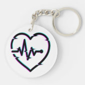 Hartcontrole acryl Sleutelhanger (Achterkant)