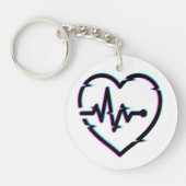 Hartcontrole acryl Sleutelhanger (Voorkant)