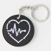 Hartcontrole acryl Sleutelhanger (Achterkant)