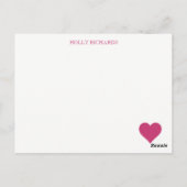 Hartcorrespondentiekaarten Briefkaart (Achterkant)