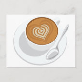 Hartcrèmekoffie Briefkaart (Voorkant)