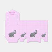 hartdouche - roze bedankdoosjes (Uitgevouwen)