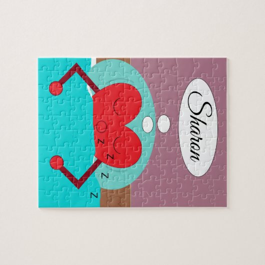 Hartdromen Paarse en groen: Legpuzzel (Horizontaal)