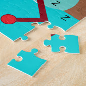 Hartdromen Paarse en groen: Legpuzzel (Zijkant)