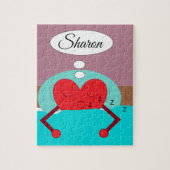 Hartdromen Paarse en groen: Legpuzzel (Verticaal)