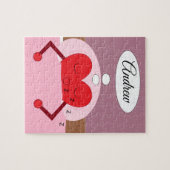 Hartdromen Roze en Paars Legpuzzel (Horizontaal)