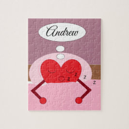 Hartdromen Roze en Paars Legpuzzel